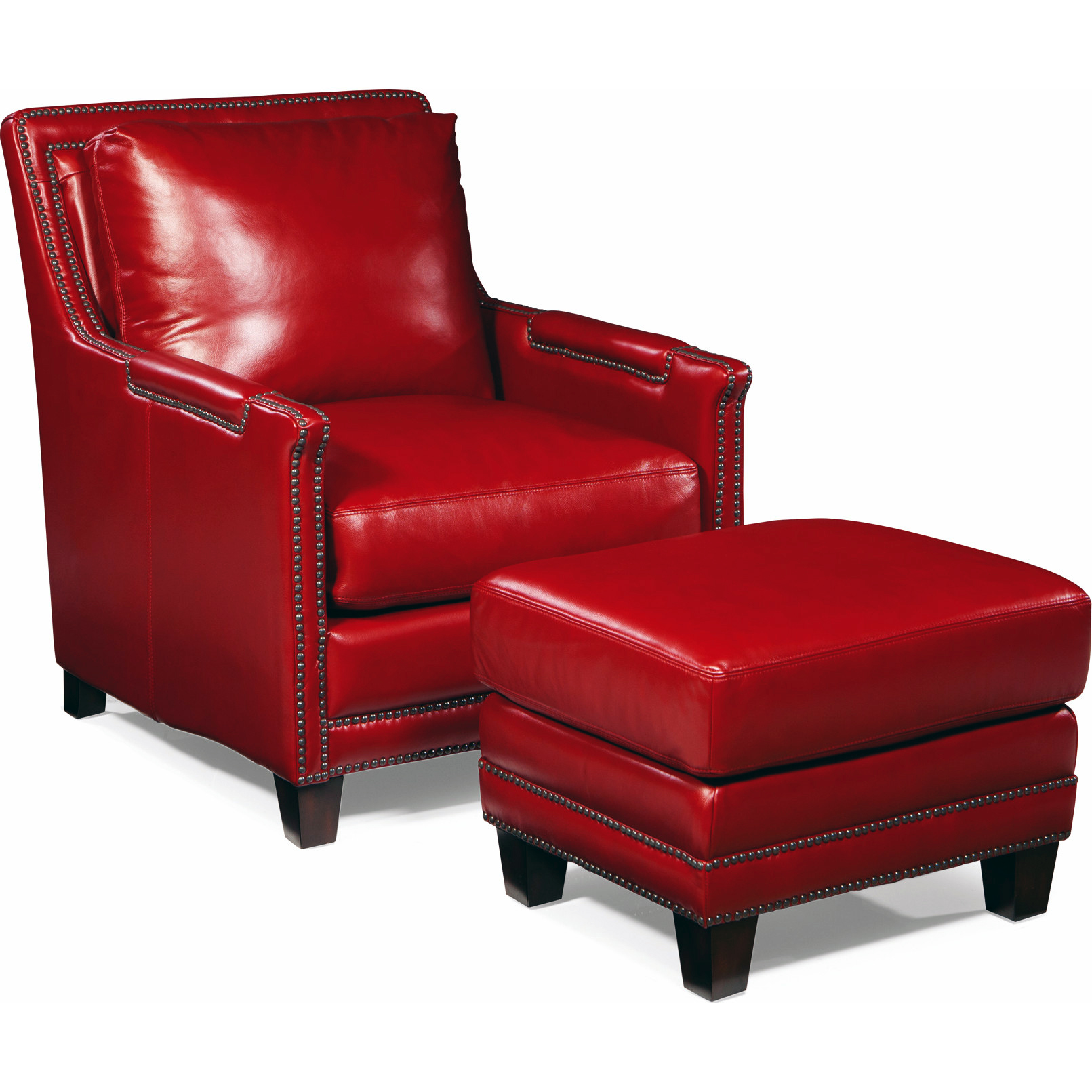 Best Club Chair And Ottoman Naianecosta16   Prescott Chair   Prescott Ottoman   Supple Red 